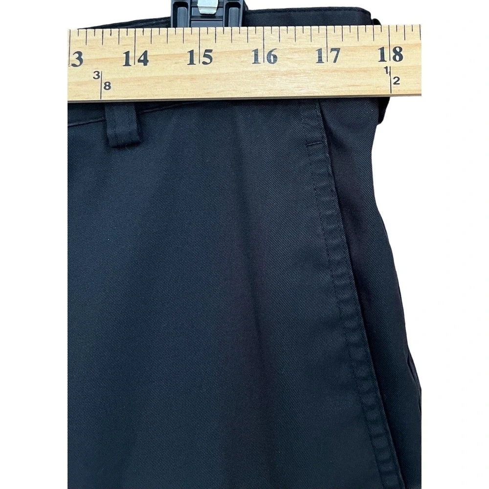 Nike Golf Pants Men's 36x32 Black Dri-FIT Flat Front Performance Stretch